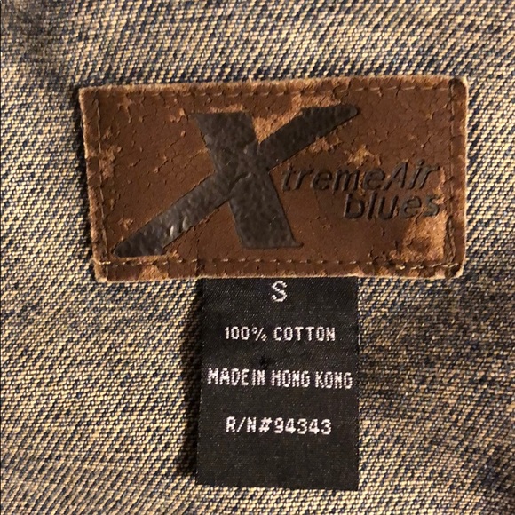 Xtreme Air Blues Denim Jacket Made in Hong Kong - Picture 6 of 8